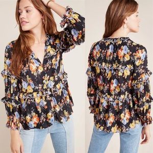 Anthropologie Maeve Floral Top